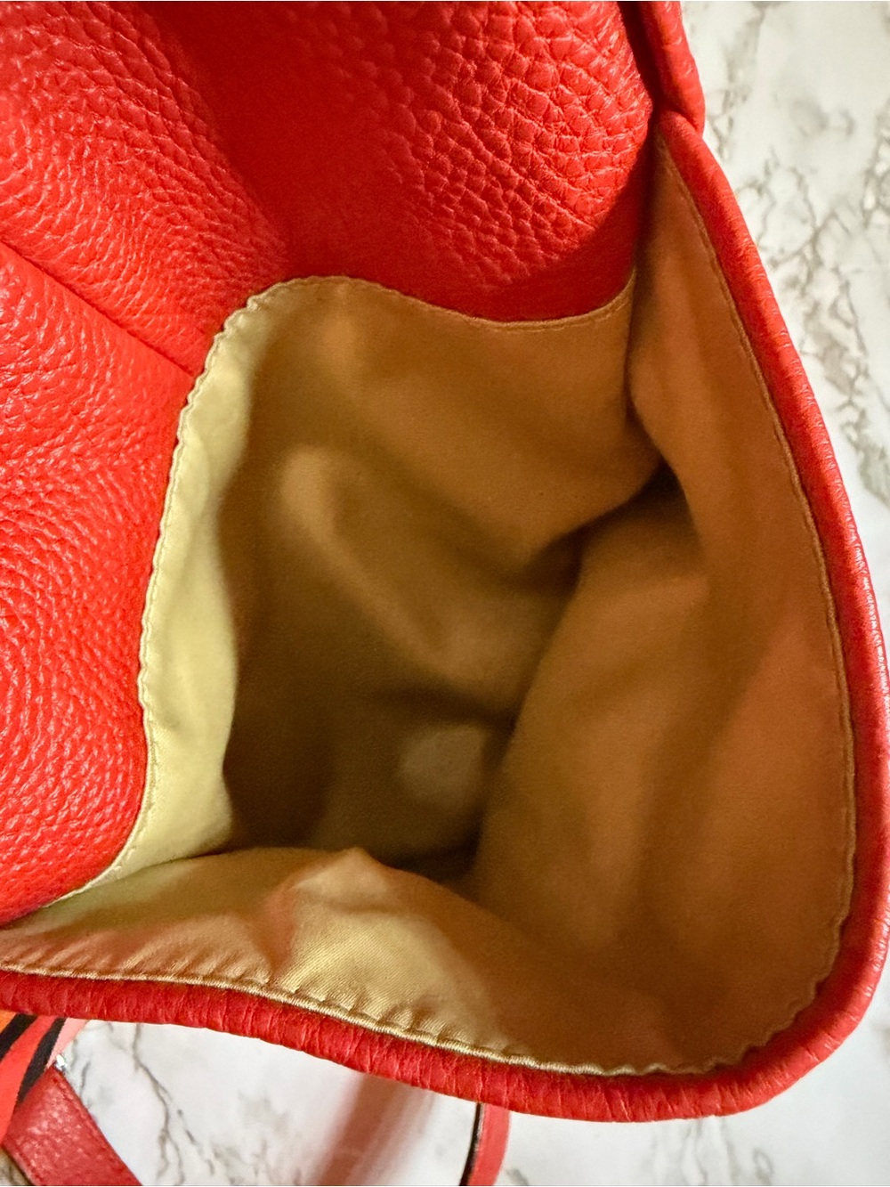 Coach Pebbled Leather Top Handle /Shoulder / Crossbody Bag – Paprika - Picture 13 of 15